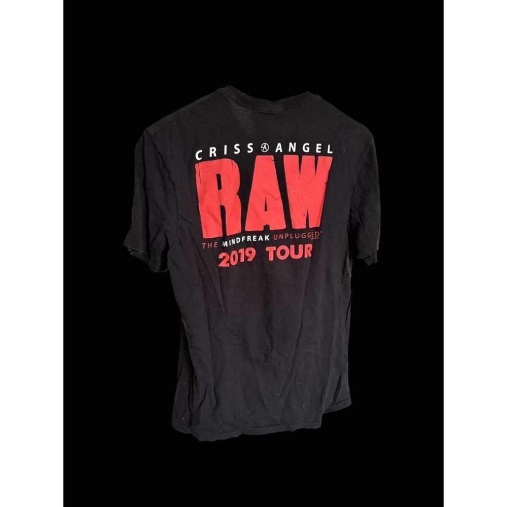 2019 Criss‎ Angel Mindfreak Raw Tour T-shirt Black Magician Magic Size Small
